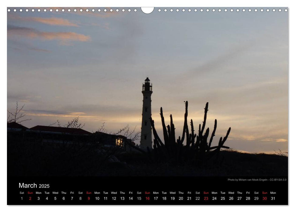 Monuments of Aruba 2025 (CALVENDO Monthly Calendar 2025)