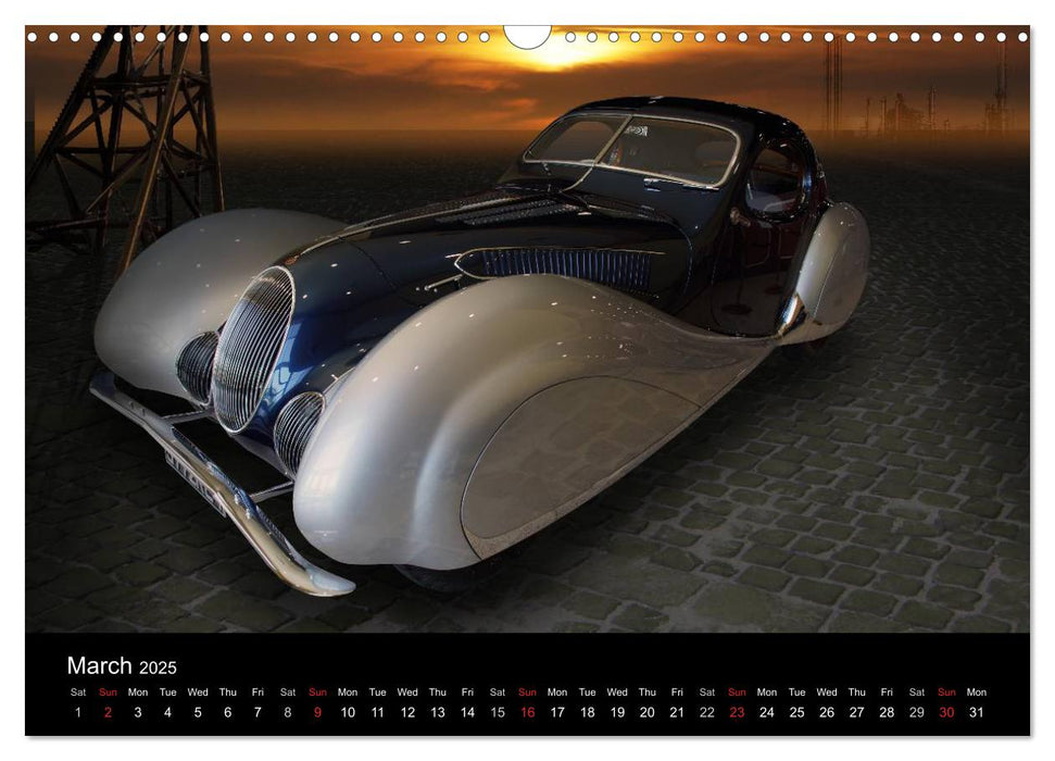 Classic Cars (CALVENDO Monthly Calendar 2025)