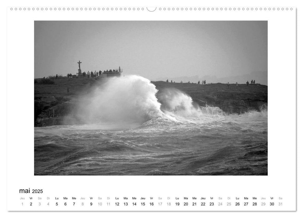 La mer en colère (CALVENDO Calendrier supérieur 2025)