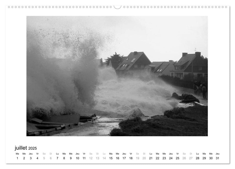 La mer en colère (CALVENDO Calendrier supérieur 2025)