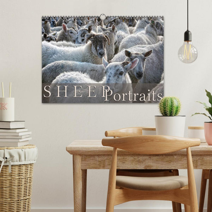 Sheep Portraits (CALVENDO Monthly Calendar 2025)