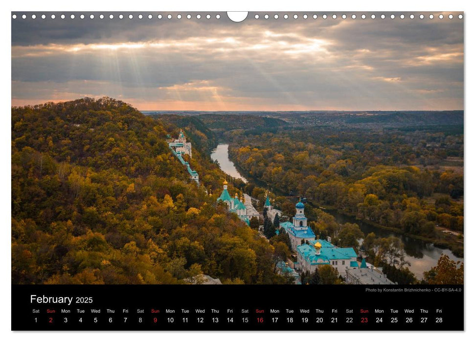 Monuments of Ukraine 2025 (CALVENDO Monthly Calendar 2025)