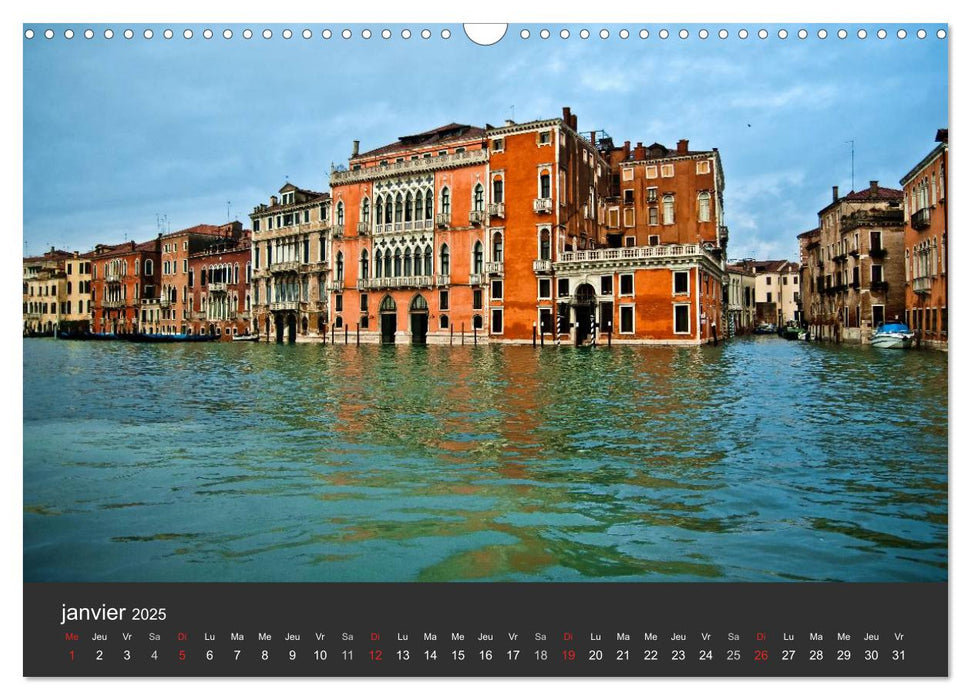 Couleurs de Venise (CALVENDO Calendrier mensuel 2025)