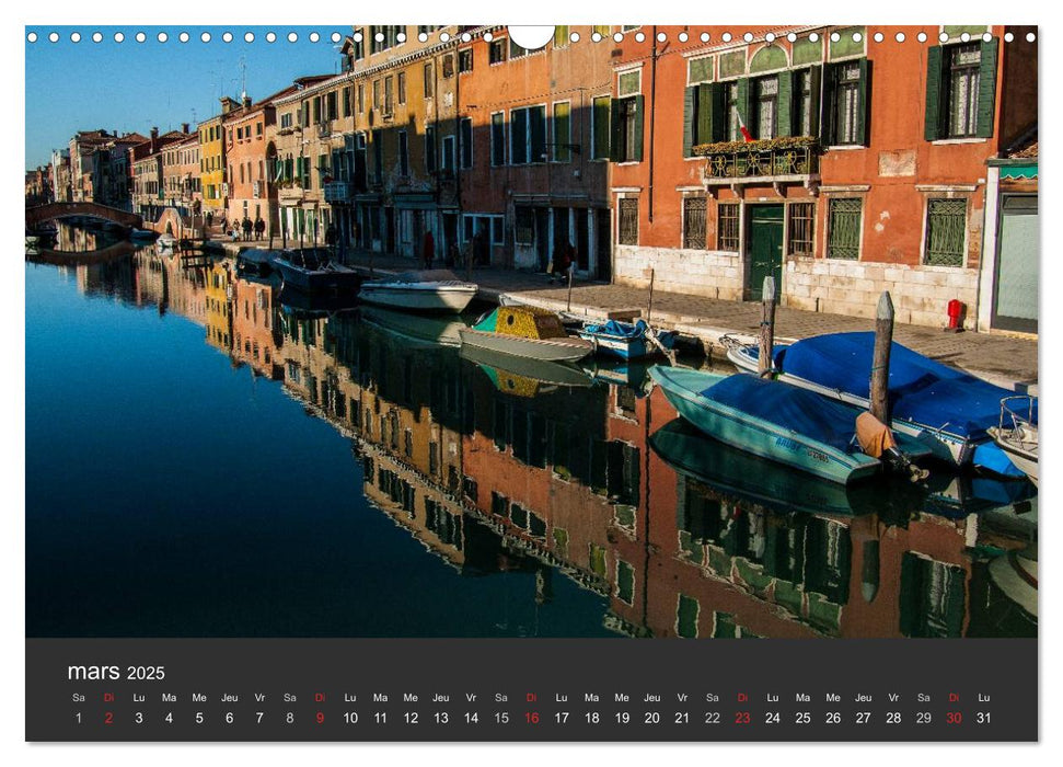 Couleurs de Venise (CALVENDO Calendrier mensuel 2025)