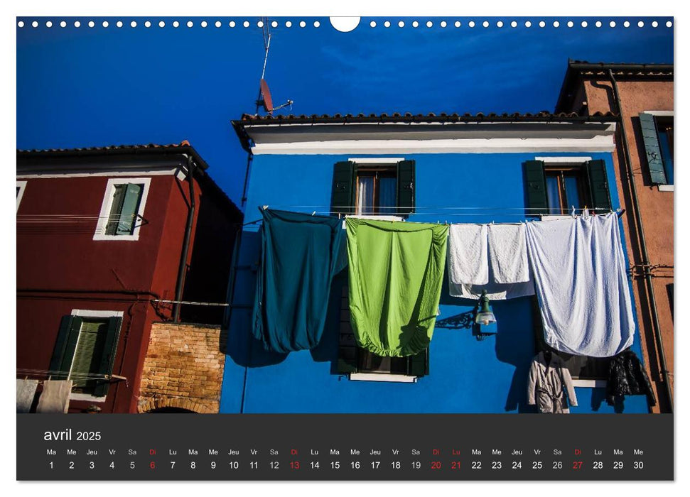 Couleurs de Venise (CALVENDO Calendrier mensuel 2025)