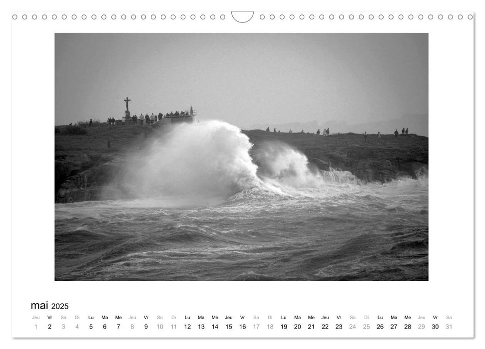 La mer en colère (CALVENDO Calendrier mensuel 2025)