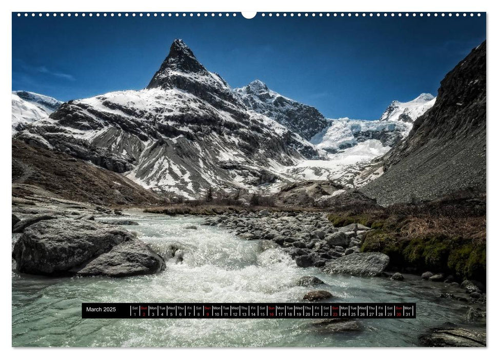 Landscapes of Swiss Alps (CALVENDO Premium-Calendar 2025)