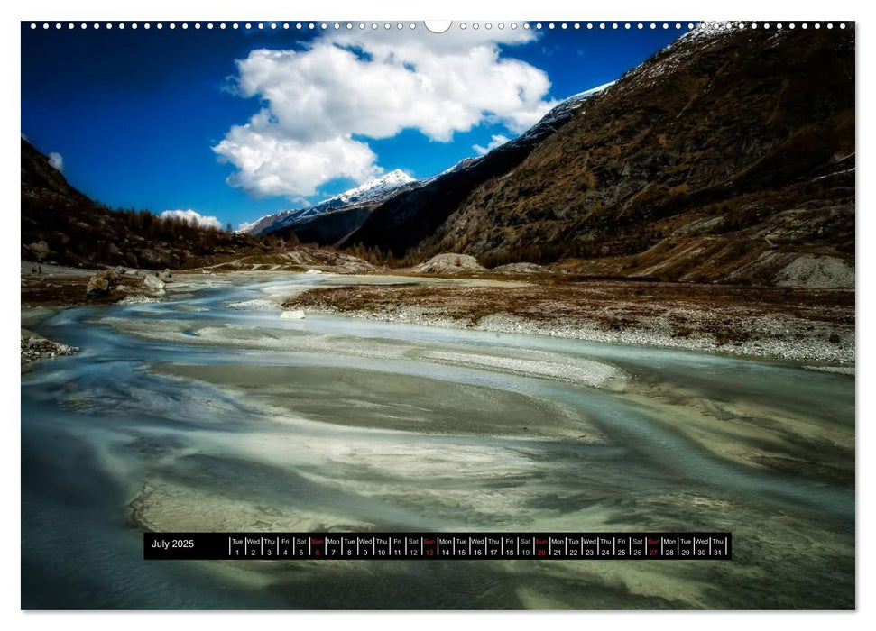 Landscapes of Swiss Alps (CALVENDO Premium-Calendar 2025)