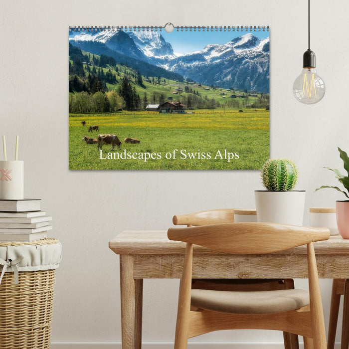 Landscapes of Swiss Alps (CALVENDO Monthly Calendar 2025)