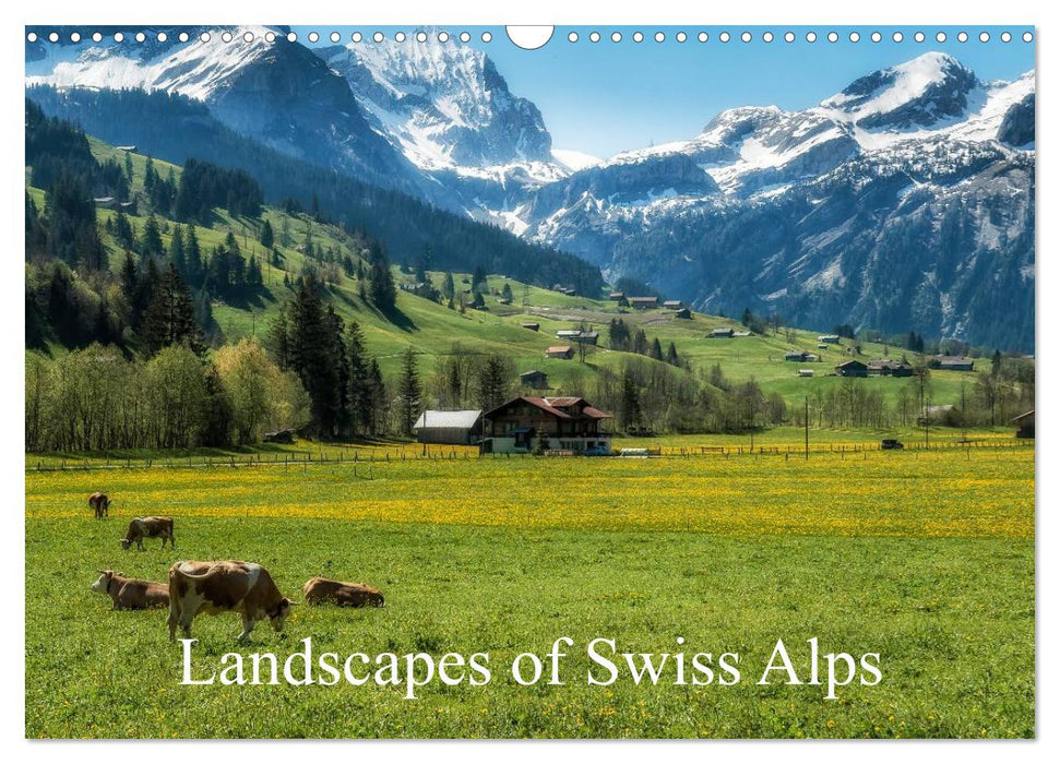 Landscapes of Swiss Alps (CALVENDO Monthly Calendar 2025)