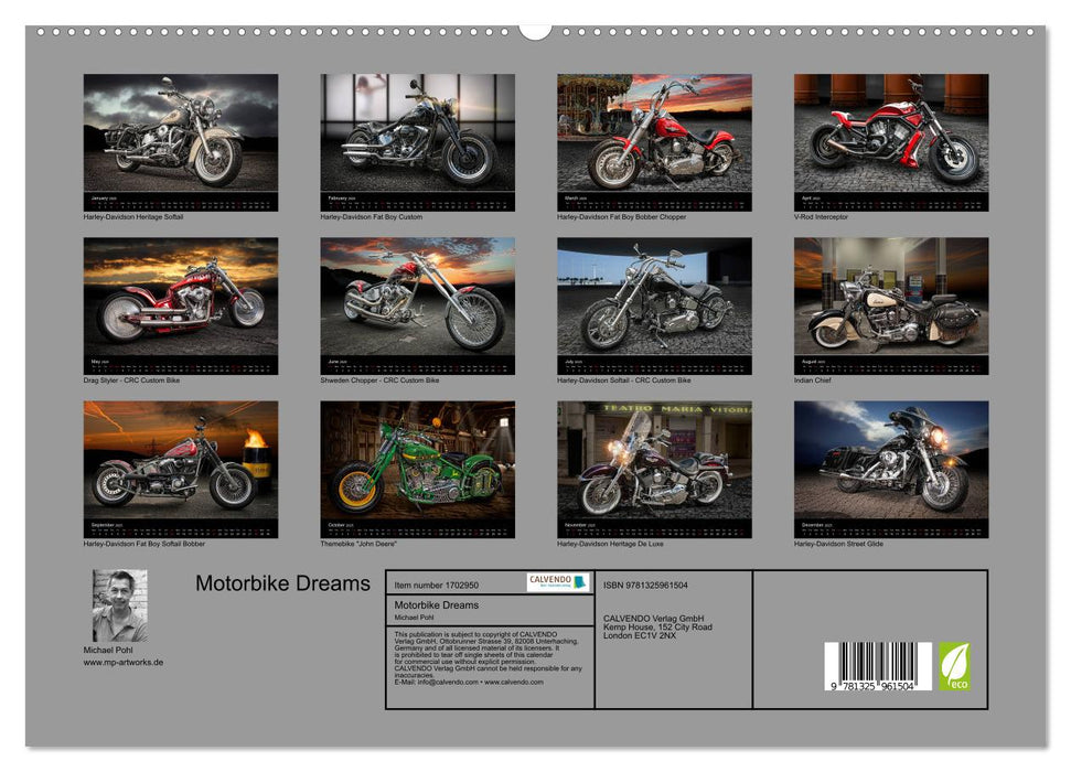 Motorbike Dreams (CALVENDO Premium-Calendar 2025)