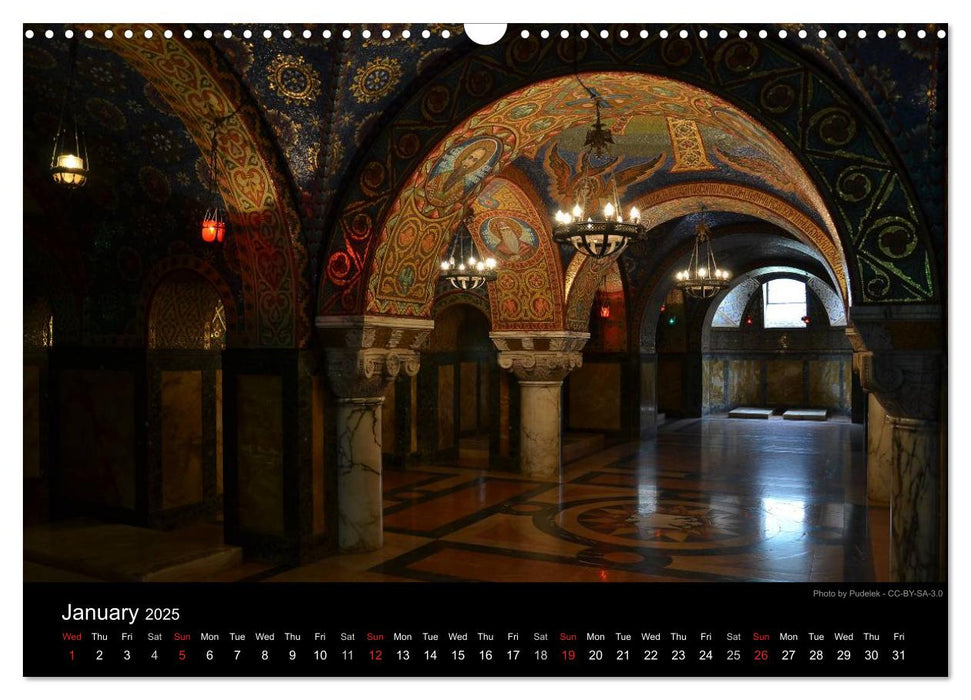 Monuments of Serbia 2025 (CALVENDO Monthly Calendar 2025)