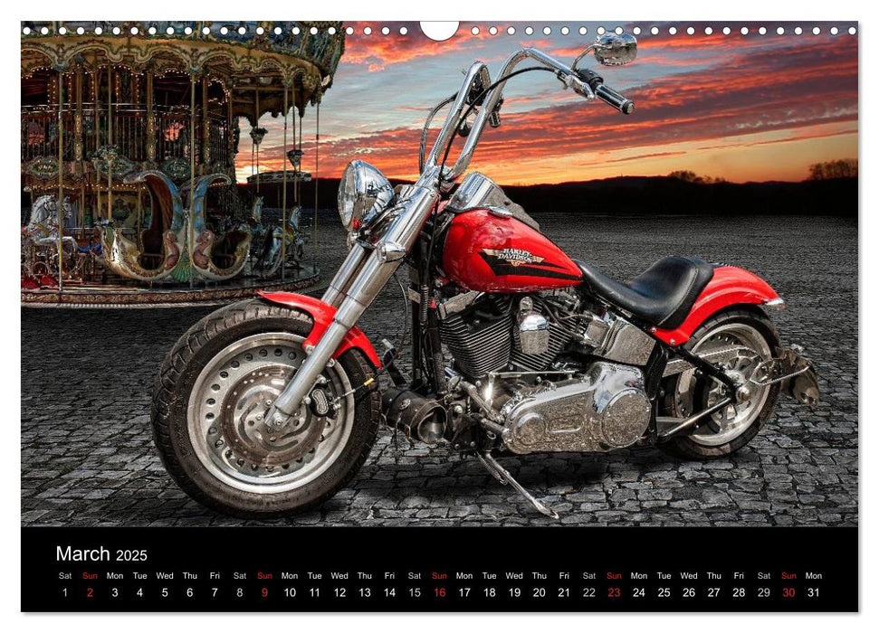 Motorbike Dreams (CALVENDO Monthly Calendar 2025)