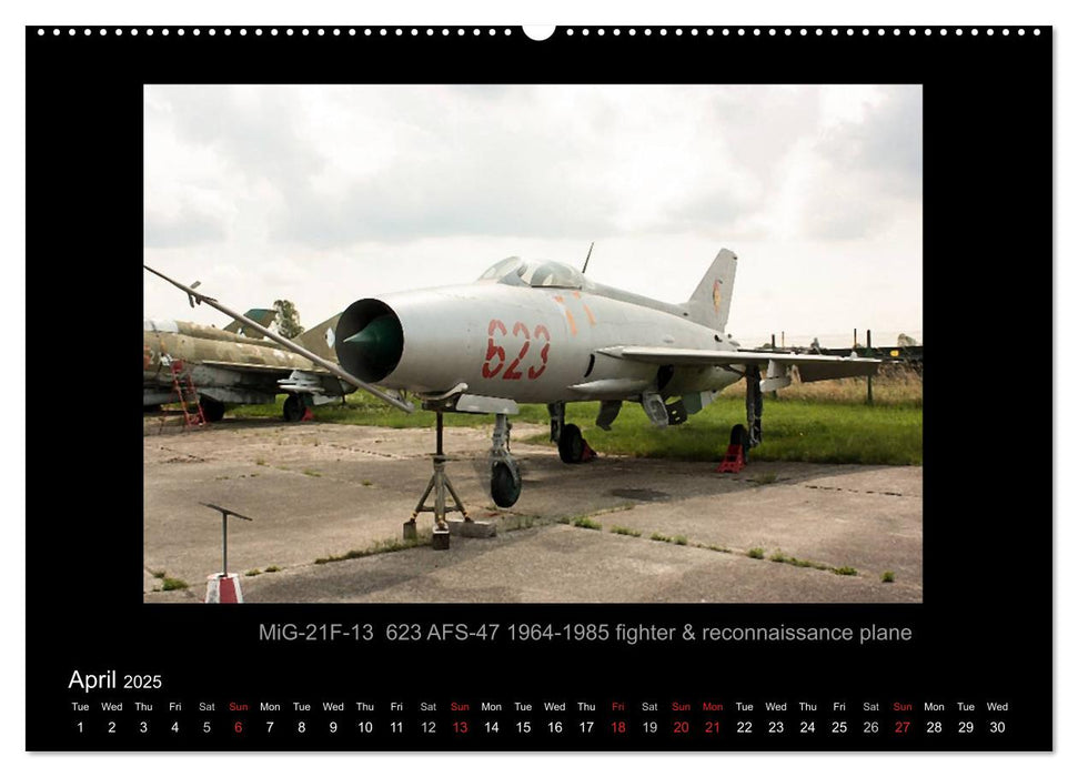 Airplanes and Helicopters of NVA 1957 - 1991 (CALVENDO Premium-Calendar 2025)