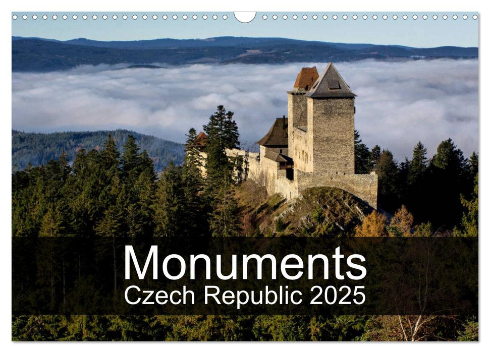 Monuments of Czech Republic 2025 (CALVENDO Monthly Calendar 2025)