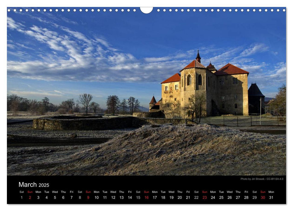 Monuments of Czech Republic 2025 (CALVENDO Monthly Calendar 2025)