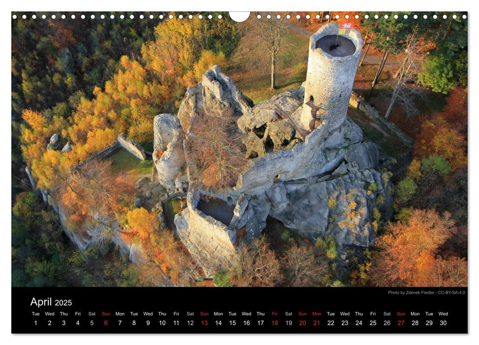 Monuments of Czech Republic 2025 (CALVENDO Monthly Calendar 2025)