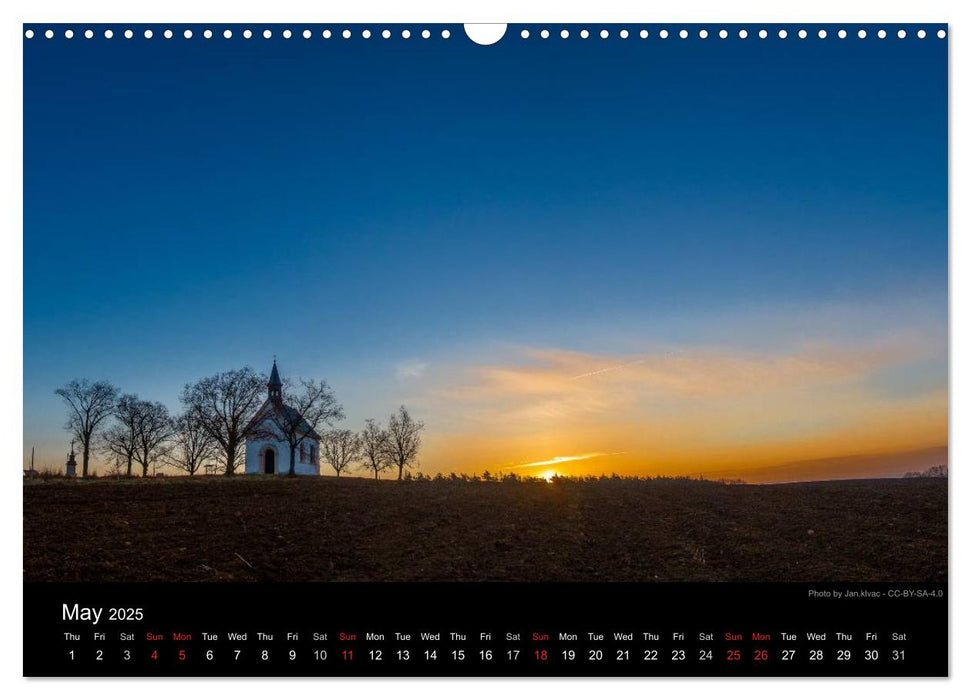 Monuments of Czech Republic 2025 (CALVENDO Monthly Calendar 2025)