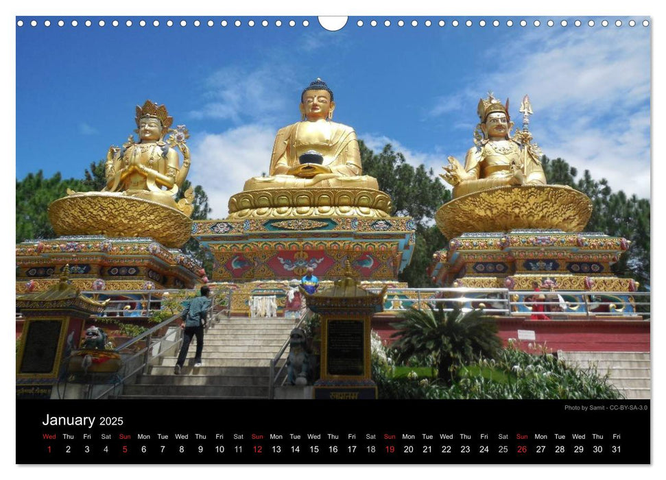 Monuments of Nepal 2025 (CALVENDO Monthly Calendar 2025)