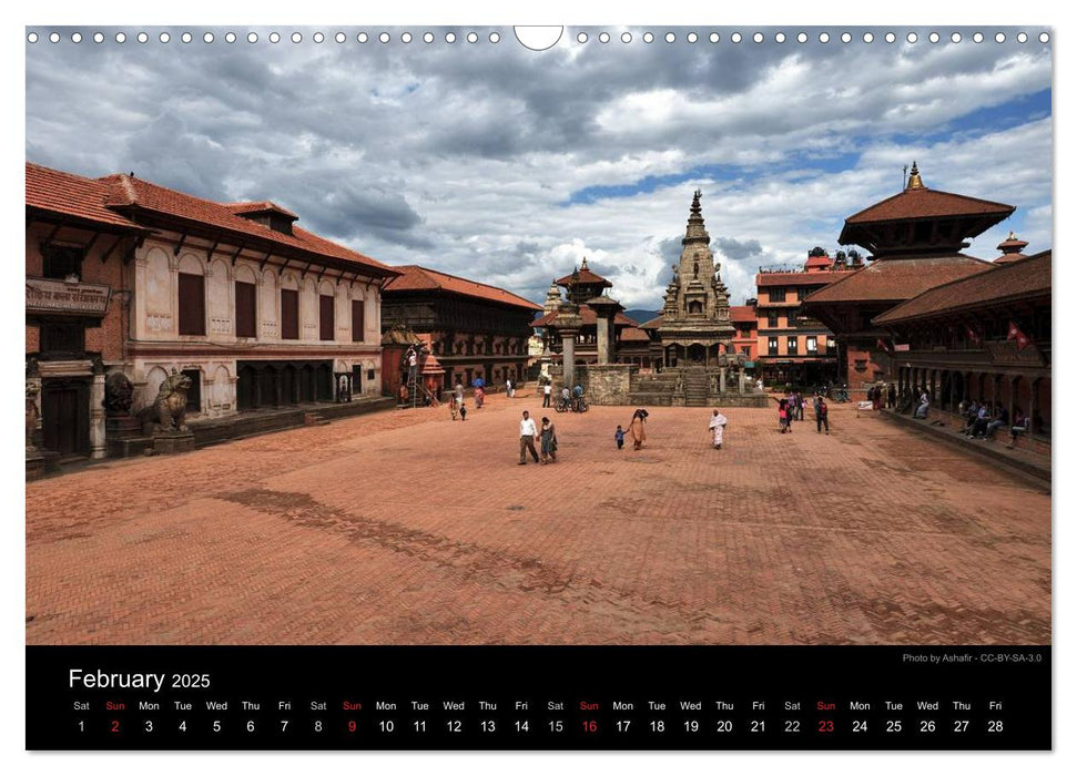 Monuments of Nepal 2025 (CALVENDO Monthly Calendar 2025)