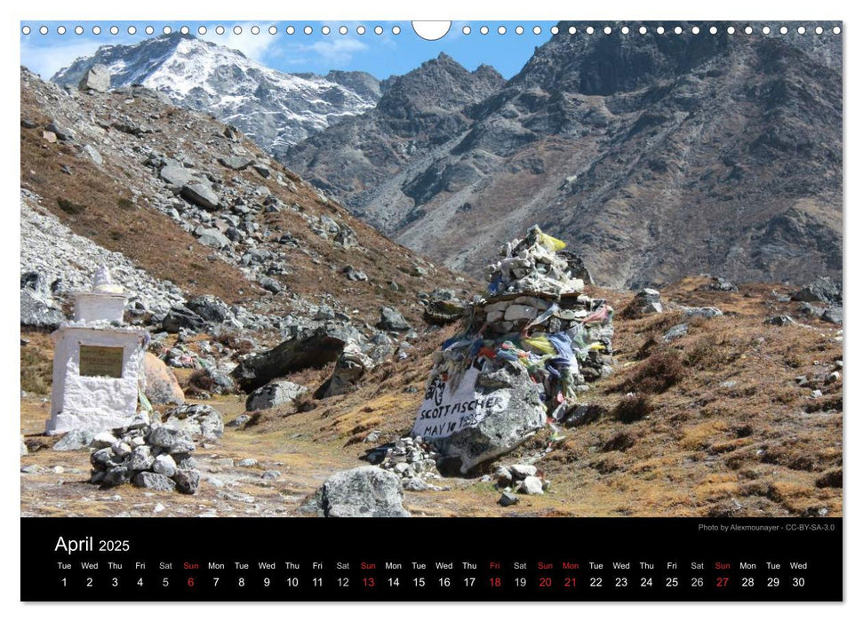 Monuments of Nepal 2025 (CALVENDO Monthly Calendar 2025)