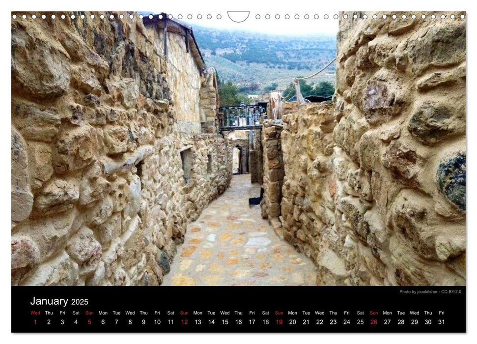 Monuments of Jordan 2025 (CALVENDO Monthly Calendar 2025)