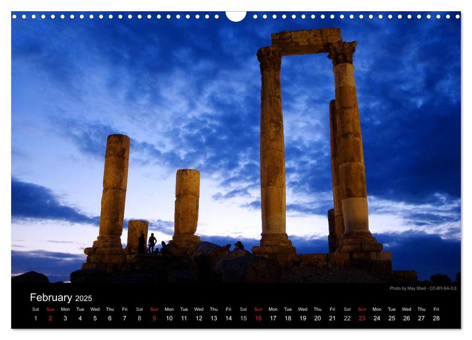 Monuments of Jordan 2025 (CALVENDO Monthly Calendar 2025)