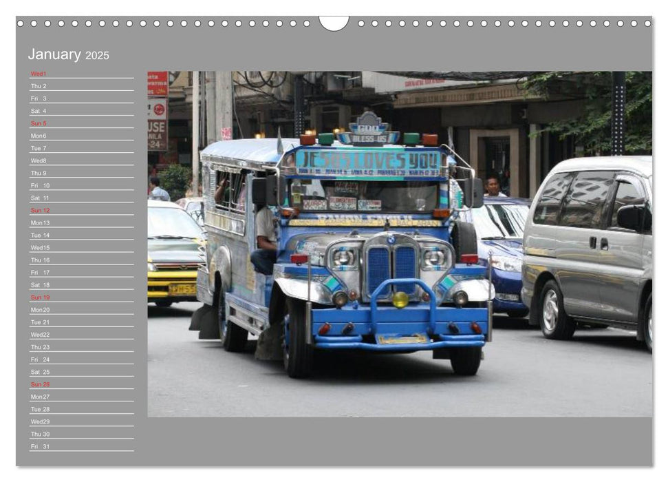 Philippines Colorful Life (CALVENDO Monthly Calendar 2025)