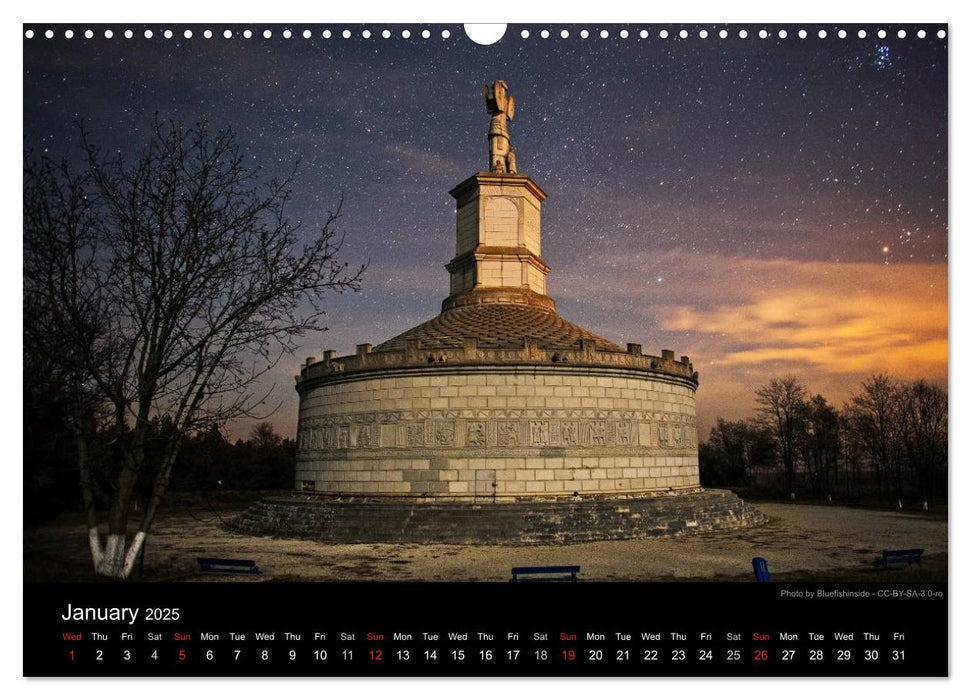 Monuments of Romania 2025 (CALVENDO Monthly Calendar 2025)