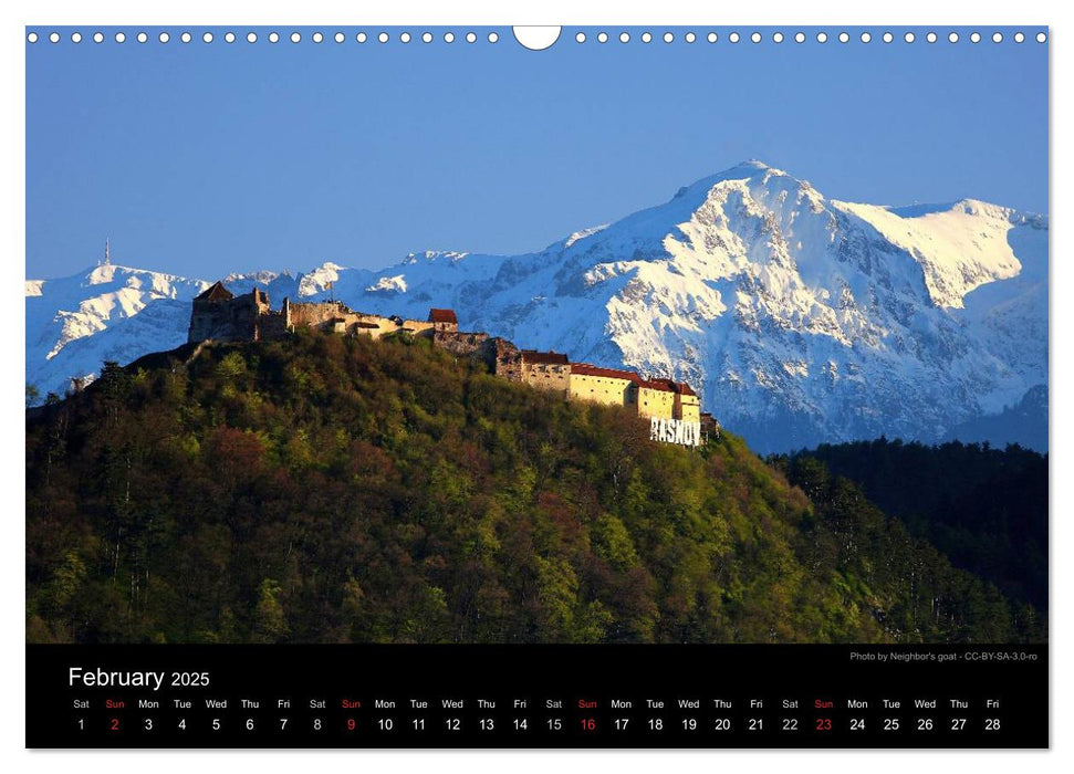 Monuments of Romania 2025 (CALVENDO Monthly Calendar 2025)