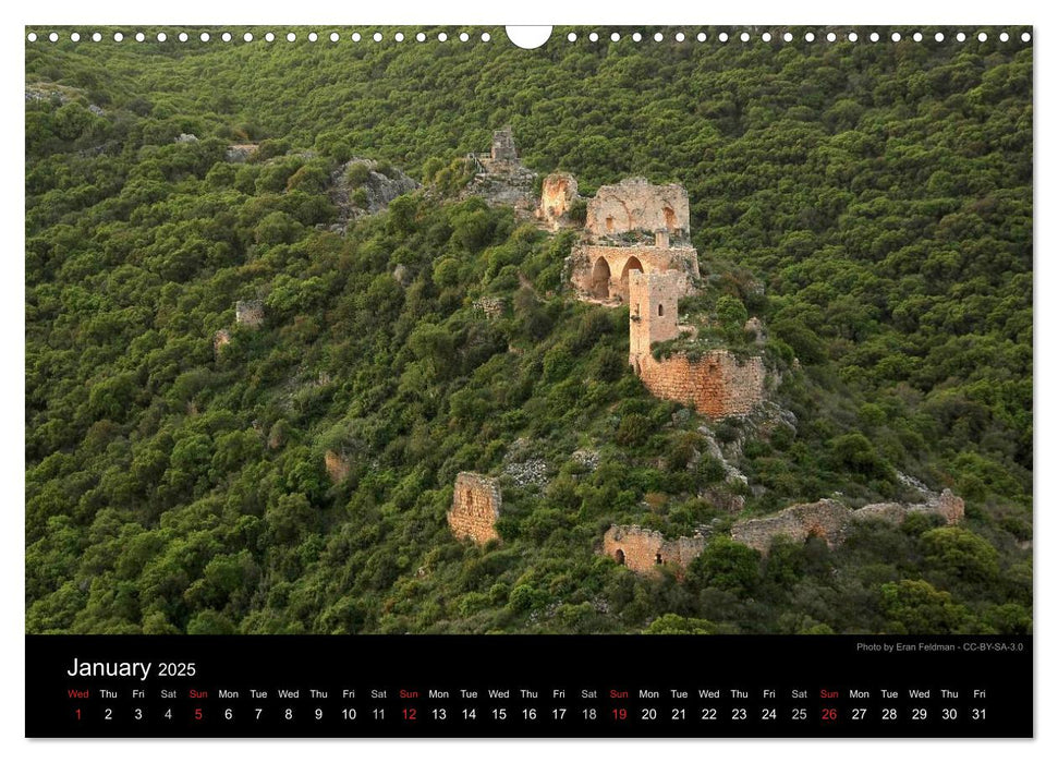 Monuments of Israel 2025 (CALVENDO Monthly Calendar 2025)