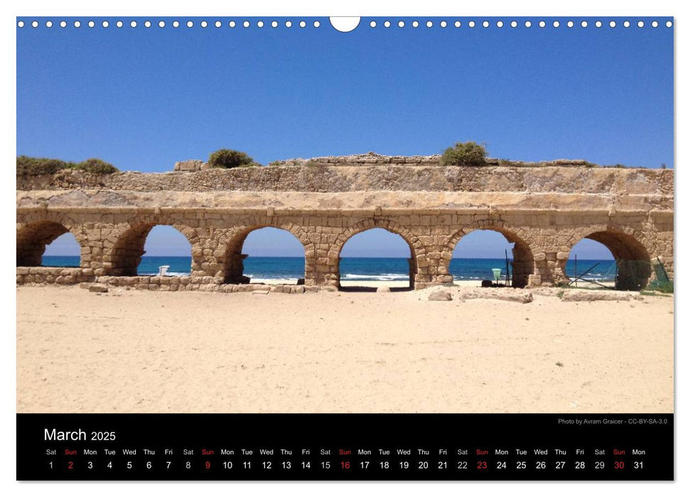 Monuments of Israel 2025 (CALVENDO Monthly Calendar 2025)