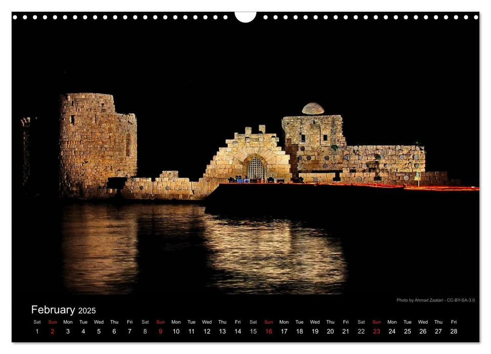 Monuments of Lebanon 2025 (CALVENDO Monthly Calendar 2025)