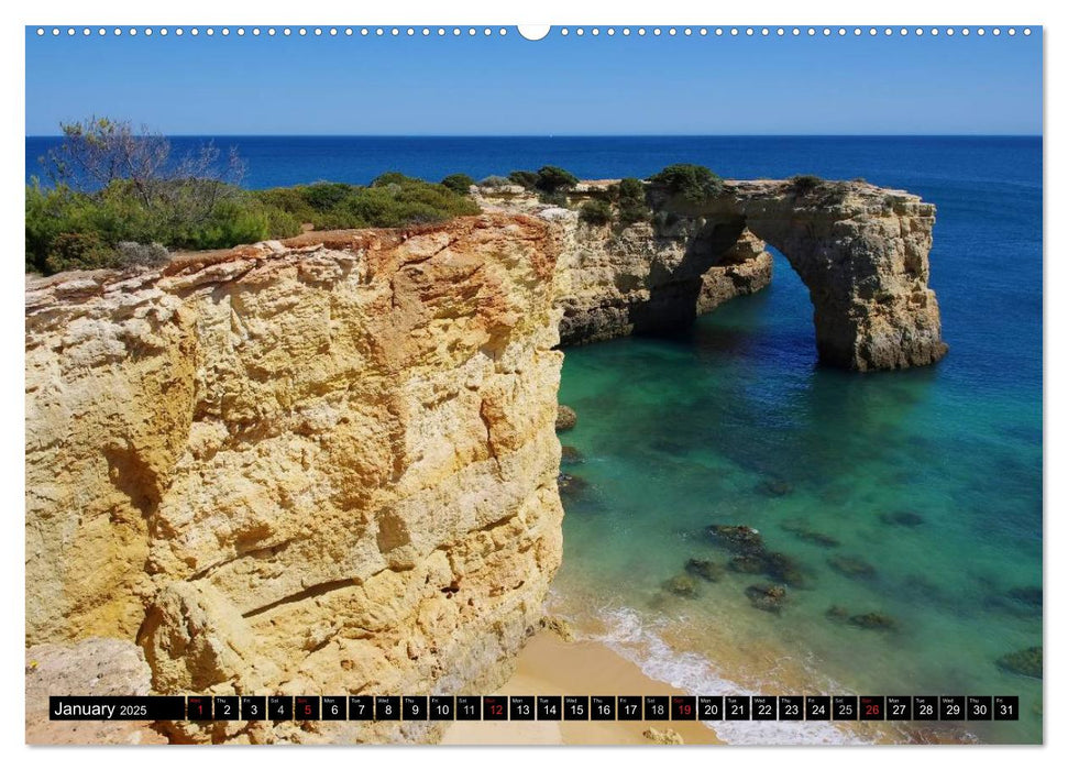 Algarve - The most beautiful European coast (CALVENDO Premium-Calendar 2025)