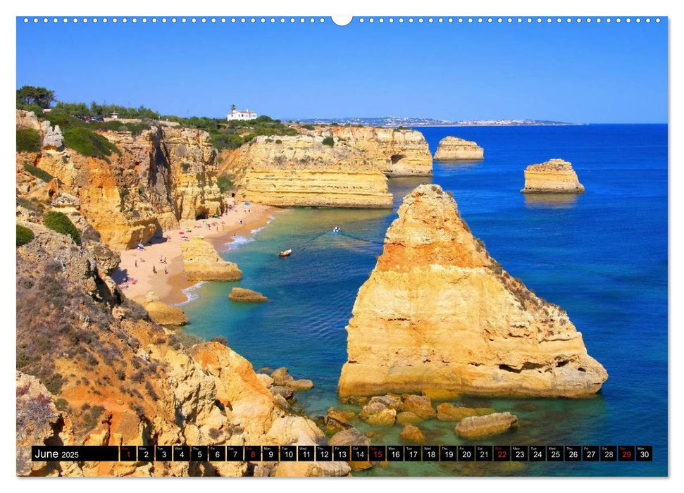 Algarve - The most beautiful European coast (CALVENDO Premium-Calendar 2025)