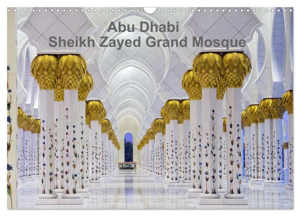 Abu Dhabi - Sheikh Zayed Grand Mosque (CALVENDO Monthly Calendar 2025)