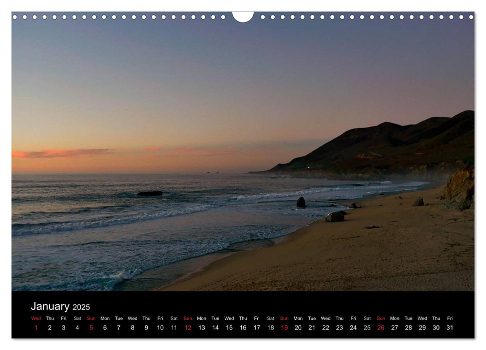 California Coasline (CALVENDO Monthly Calendar 2025)