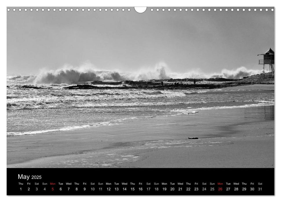 Surf in B&W (CALVENDO Monthly Calendar 2025)