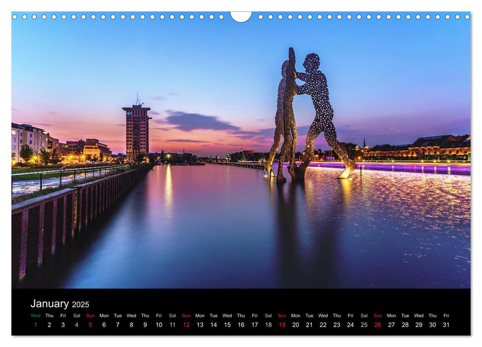 Sunsets of Berlin (CALVENDO Monthly Calendar 2025)