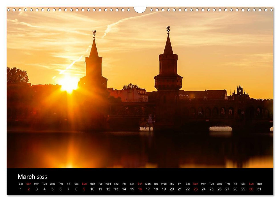 Sunsets of Berlin (CALVENDO Monthly Calendar 2025)