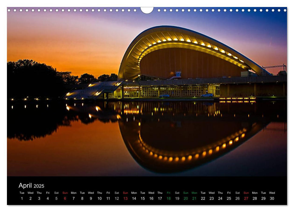 Sunsets of Berlin (CALVENDO Monthly Calendar 2025)