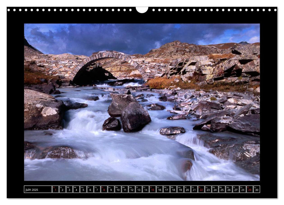 Photographies de Montagne (CALVENDO Calendrier mensuel 2025)