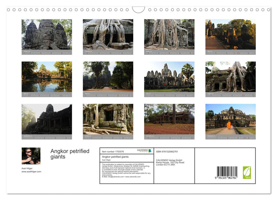 Angkor petrified giants (CALVENDO Monthly Calendar 2025)