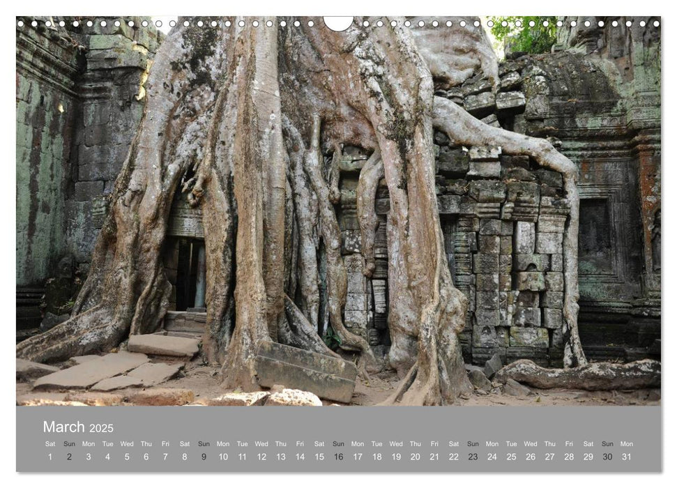 Angkor petrified giants (CALVENDO Monthly Calendar 2025)