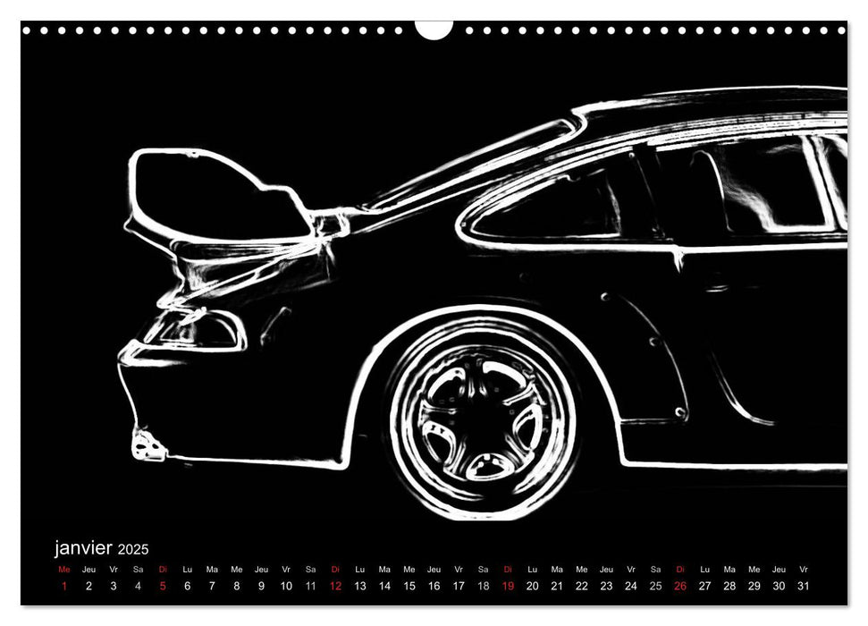 911 Lignes (CALVENDO Calendrier mensuel 2025)