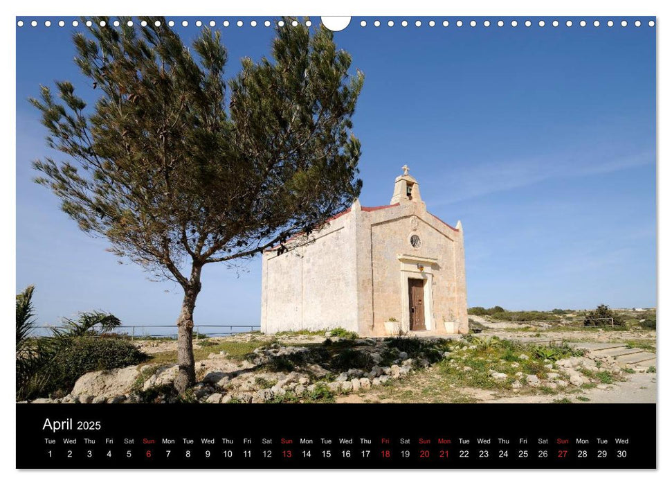 Malta. The sunny island full of charm. (CALVENDO Monthly Calendar 2025)