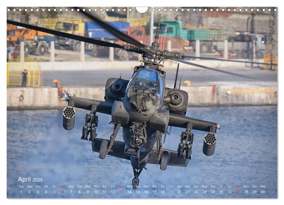 Hellenic Army AH-64 (CALVENDO Monthly Calendar 2025)