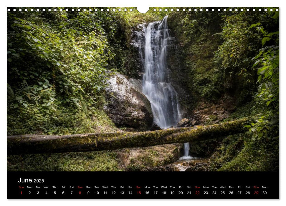 Costa Rica Colours and Light (CALVENDO Monthly Calendar 2025)