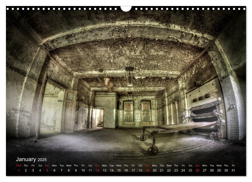 Lost Places HDR Beelitz II (CALVENDO Monthly Calendar 2025)