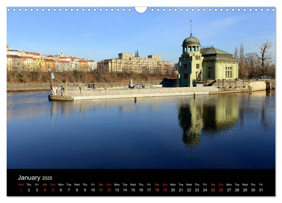 Walking around Prague (CALVENDO Monthly Calendar 2025)